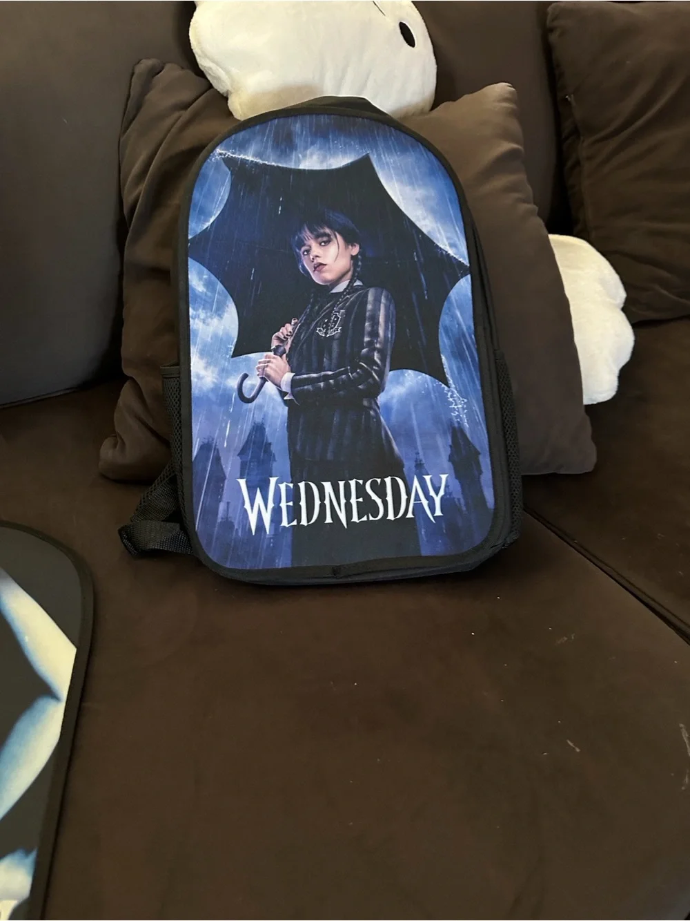 Disney Wednesday Blue & Black Backpack Panel Set